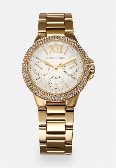 michael kors camille watch gold|More.